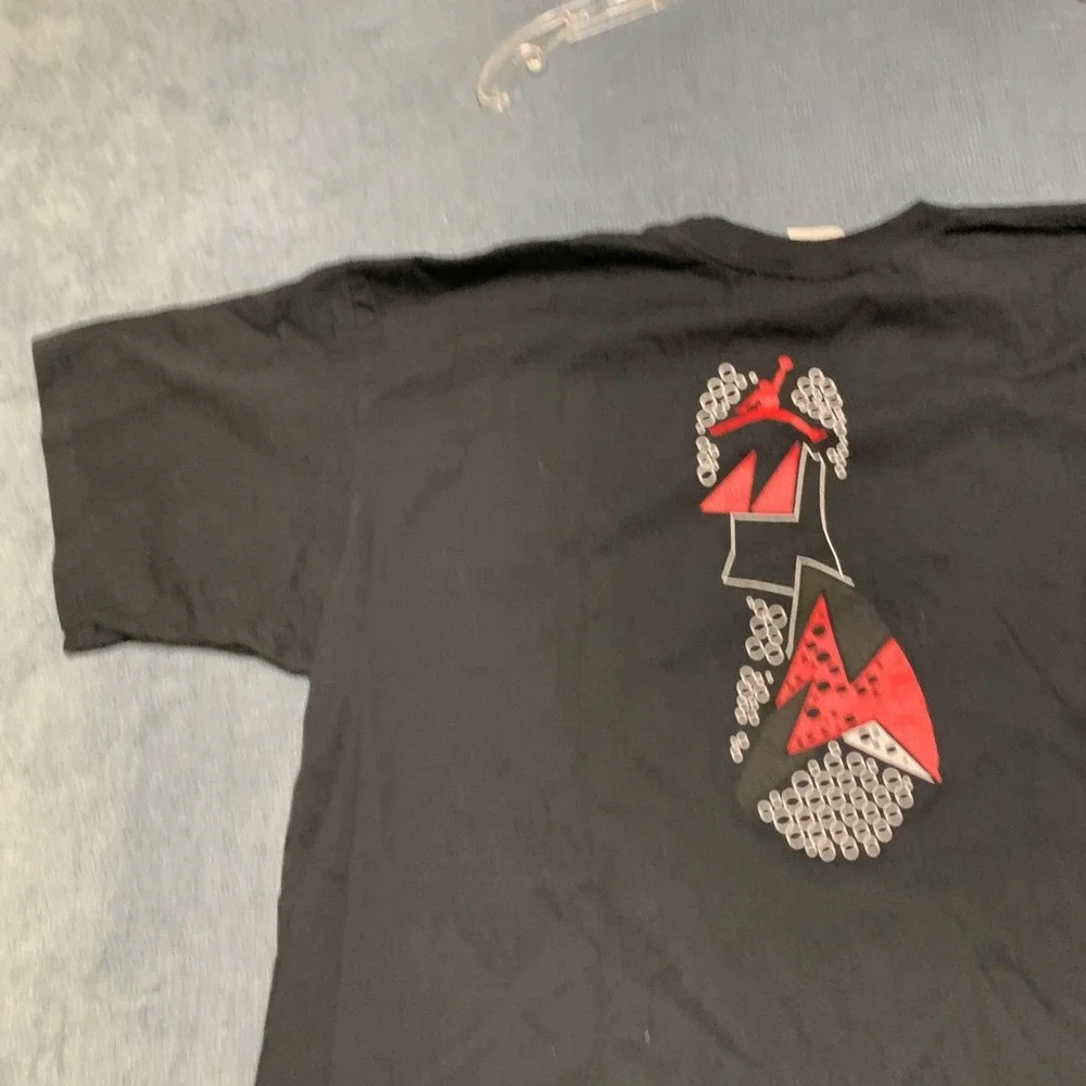 Air Jordan T Shirt Mens XL Black Graphic Jumpman Logo Knit Crew Neck Casual